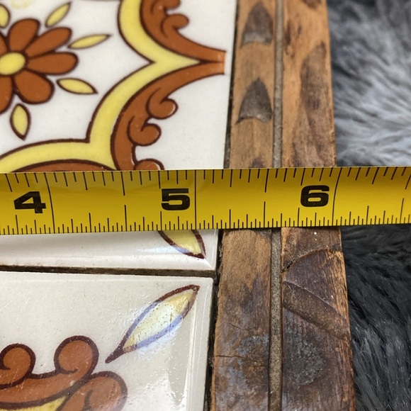 Vintage Carved Wood Double
Tile Trivet - Picture 16 of 16